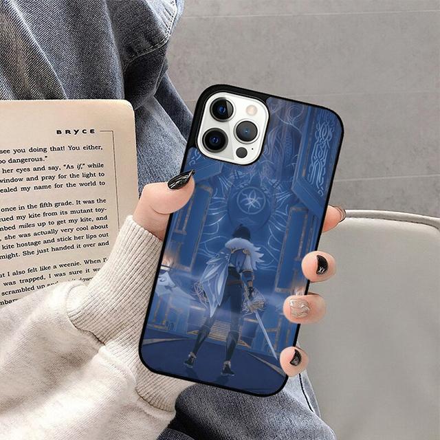 Чехол для телефона Genshin Impact Каэя для iPhone 17 Air 16 15 14 13 12 11 Pro Max Plus Max Защитный корпус coque