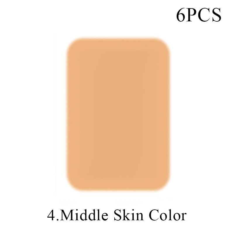 New 6PCS Tattoo Cover Up Skin Color Scar Concealer Sticker Portable Flaw Birthmark Concealing Waterproof Beauty Cosmetic Tools