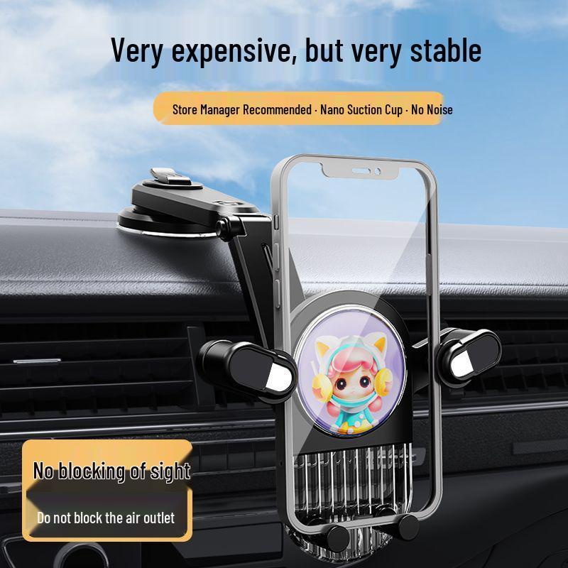 Cartoon Air Vent 360° Rotating Shockproof Phone Holder Clip
