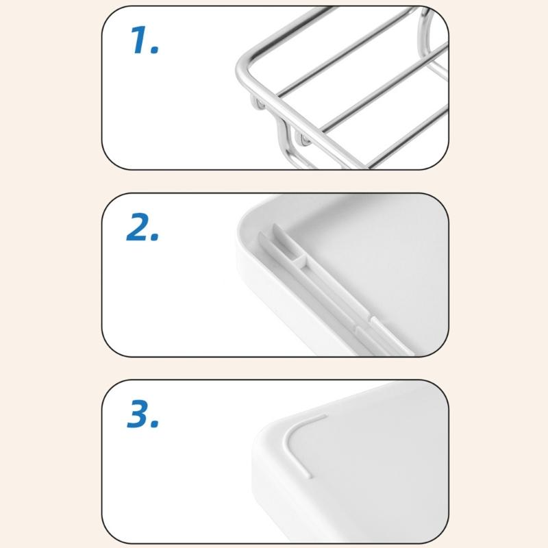 Нержавеющая мыльница-органайзер  Дорожный держатель  Сливной лоток для столешницы в ванной, кухонной раковины  Прочная нержавеющая сталь