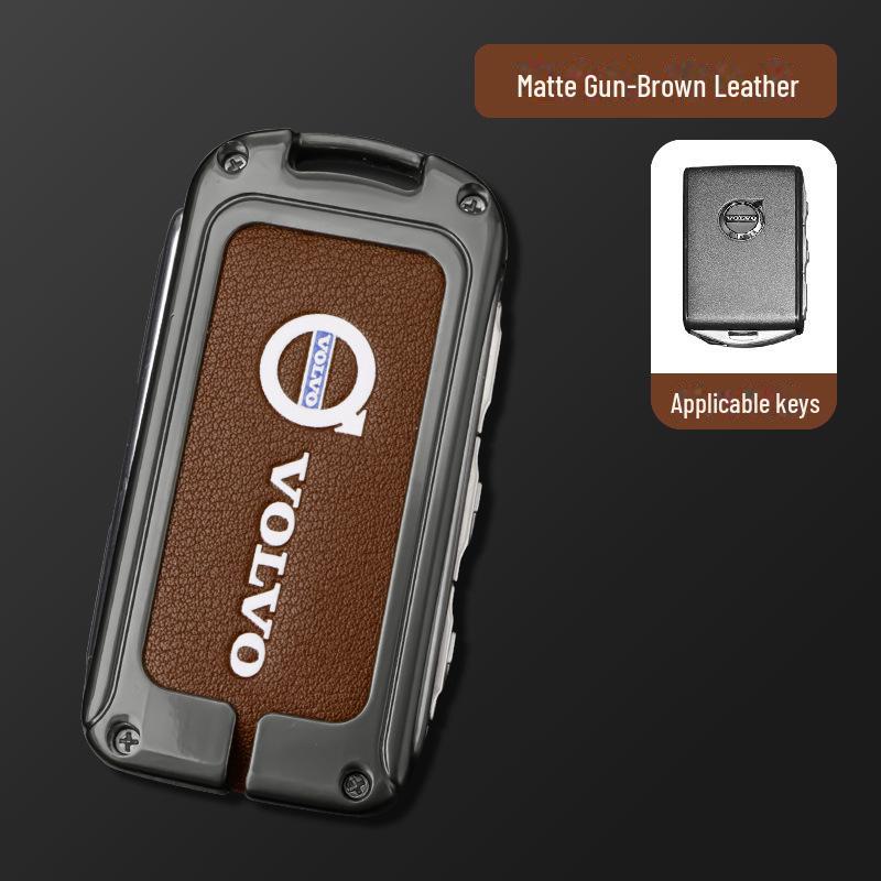 Чехол для ключа Volvo для XC60 и S90: Чехол для автомобильных аксессуаров для XC90, XC40, S60L - в комплект входит сумка с пряжкой