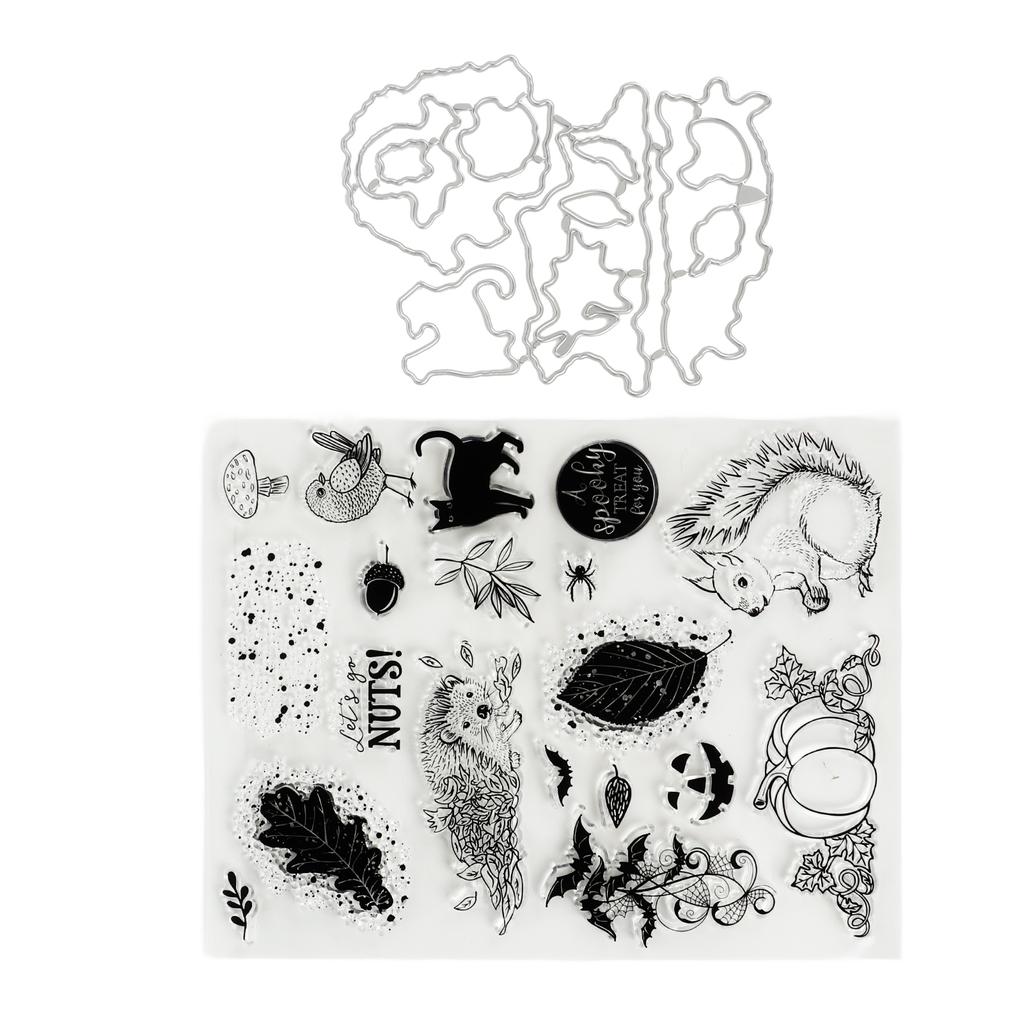 Прозрачный штамп Животные Растения Тема Безопасный для кожи Многоразовый простой прозрачный штамп с