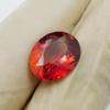 CERTIFIED 5.65 Ct Natural Orange Sapphire Oval Cut Gemstone Best Gift For Dad P-63-sa