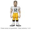 NFL Packers Aaron Rodgers 5-дюймовые виниловые виниловые пластинки Gold Chase поставляются 1 из 6