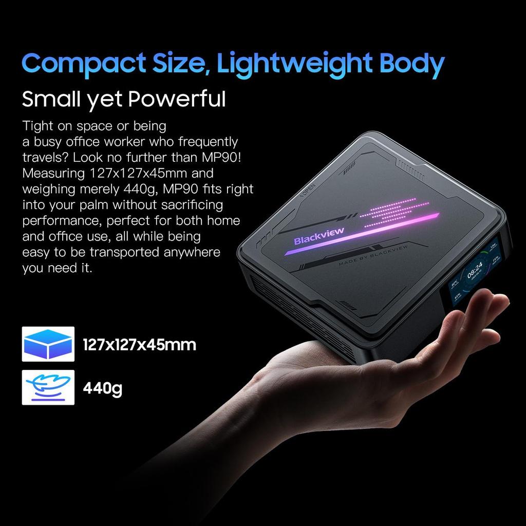 Blackview MP90 16 ГБ ОЗУ 1 ТБ SSD Intel Alder Lake N97 MINIPC