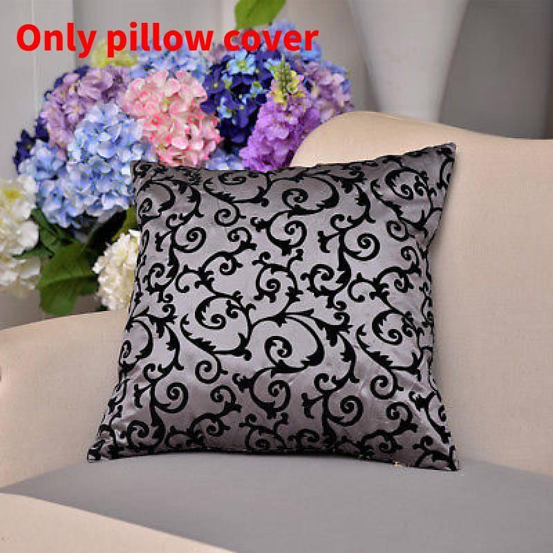 Декор Дома Мягкий Диван Флокированная Подушка Подушка на Изголовье Чехол для Подушки Спина Поясница