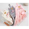 Cartoon Animal Coral Fleece Hand Towel
