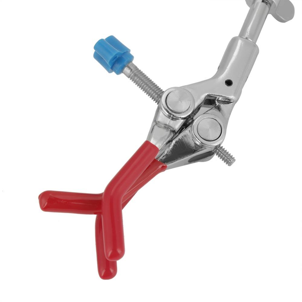 Rubber Coated Three Prong Clamp Multipurpose Lab Clamp Holder Test Tube Clamp For Laboratory Use