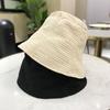 Solid Color Bucket Hat Chiffon Fabric Basin Cap Japanese-Style Fisherman Hat  Summer