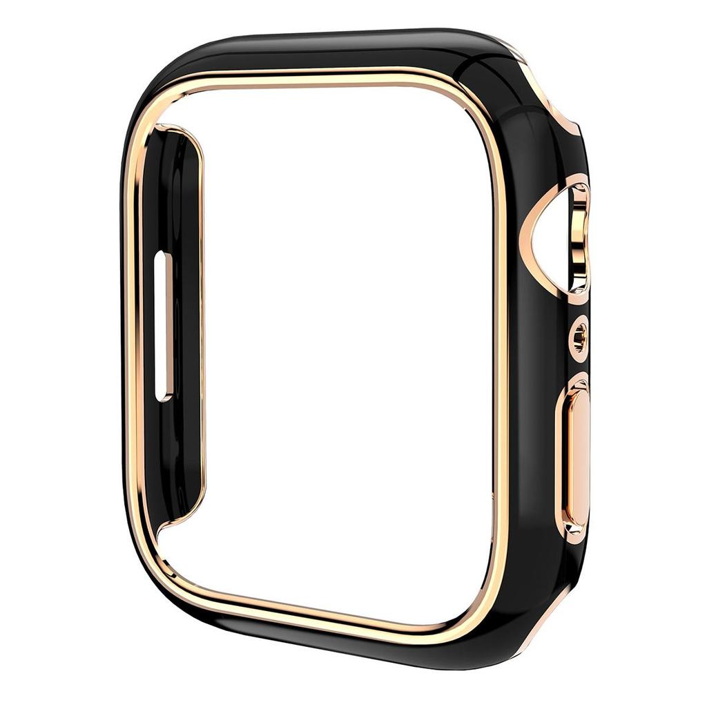 Purchasing For Apple Watch Series 9 / 8 / 7 45mm Watch Case Quick Release Electroplating PC Watch Cover - Green / Rose Gol