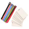 12PCS Blank Luggage Tags Density Board Plastic Double Sided Printable DIY Suitcase Baggage Tags