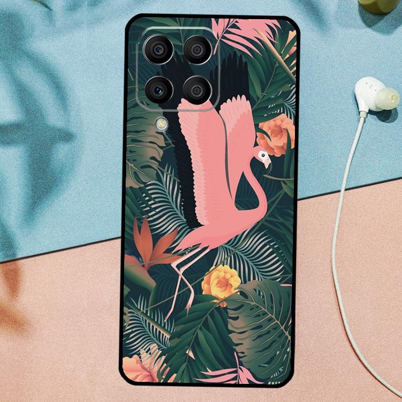 Листья Монстеры Цветы Пальмы Для Samsung Galaxy M53 M33 M11 M21 M31 M12 M13 M14 M15 M35 M34 M54 M32 M52 M06 M16 M55 Чехол