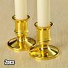 2Pcs Single Table Party Plastic Candle Holder Candlestick Straight Taper Candelabra Stick