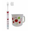 Children's Toothbrush (with Cap) Heat-resistant Cup Set, Apple