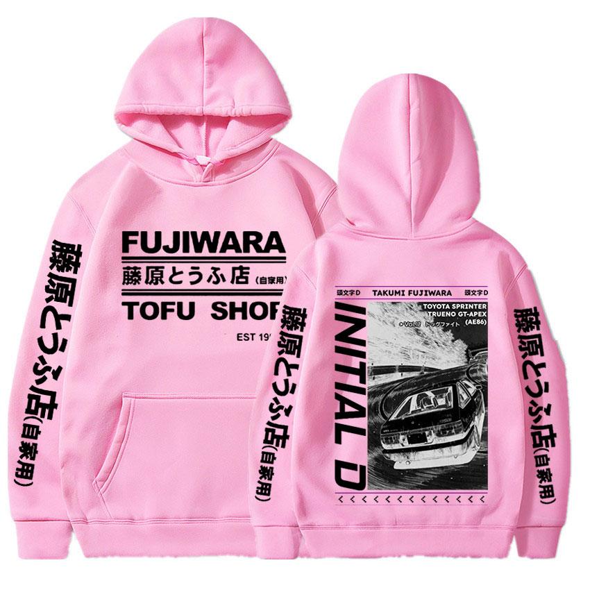 Популярная японская аниме Drift AE86 Initial D, двухсторонняя толстовка с капюшоном Takumi Fujiwara R34 Skyline GTR JDM Manga, толстовки с капюшоном, уличная одежда