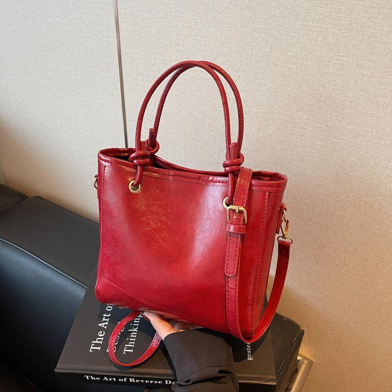 Премиальная ретро-сумка женская 2025 популярная сумка-мессенджер сумка-ведро текстурированная дорожная сумка на плечо