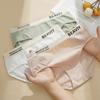 Fashion Sweet Style Pure Cotton Mid-waist Letter Underwear Elastic Comfortable Printed Briefs