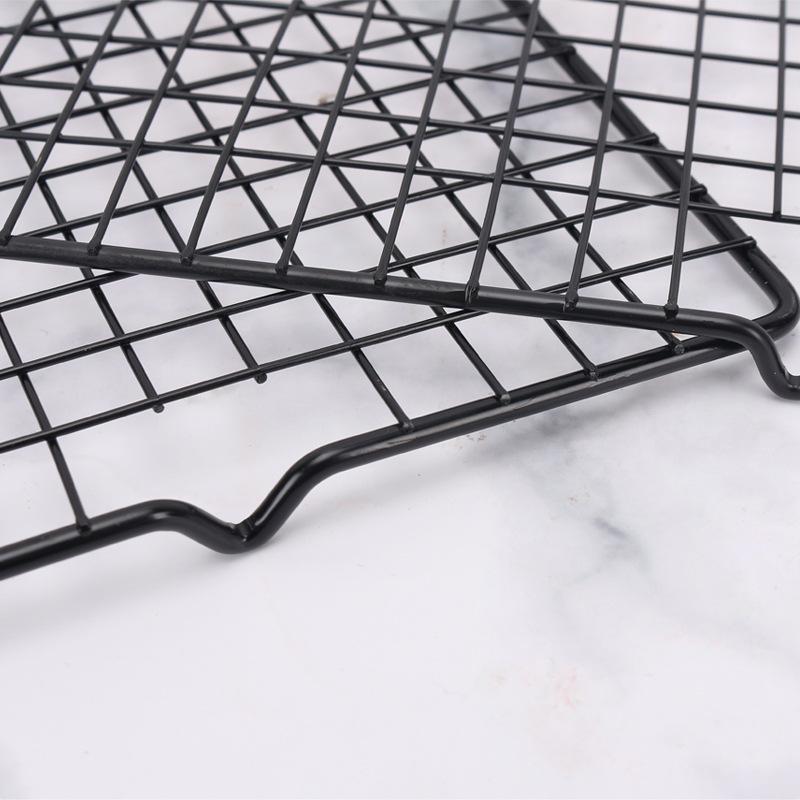 Non-Stick Black Baking and Cooling Rack for Cakes, Bread, BBQs, and Drying.