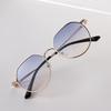 Glasses 9192 Round Small Frame Showing Small Face Trend Gradual Change Black Frame Sunglasses Women, Sunglasses Men