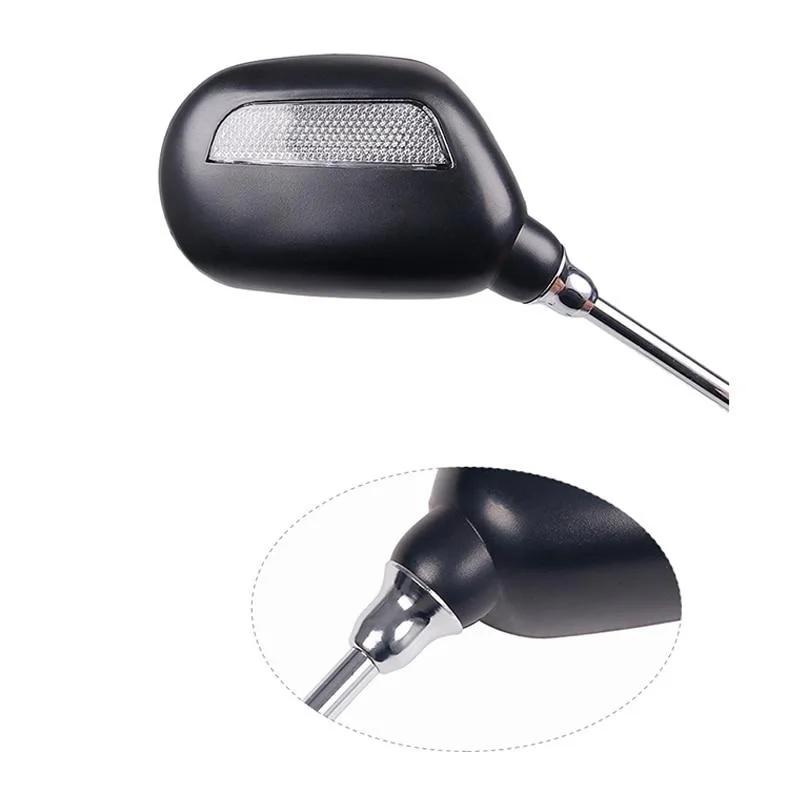 1 пара велосипедных рулей, стеклянных зеркал заднего вида, для езды на велосипеде, широкий диапазон, отражатель заднего вида, регулируемый угол, стеклянные зеркала