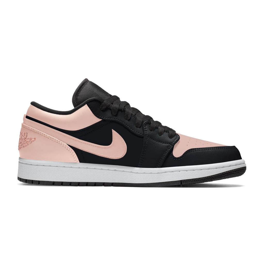 Jordan Air Jordan 1 Нескользящие Устойчивые к истиранию Низкие Скейтбордические кроссовки Унисекс Черный 553558-132(Команда963-)