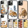 Забавный Мультяшный Тигр Чехол для Телефона Для iPhone 17 Air 14 13 12 16Pro Max 15 Plus Max Чехол-Оболочка coque