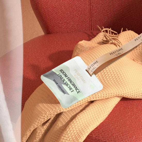 Car Hanging Scented Sachet Bag with Ribbon Magnetic Vent Clip Long Lasting Fragrance Air Purifying Drawer Closet Wardrobe Auto Air Freshener