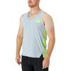 Adidas Adizero Promo Running Singlet Stripe Logo Print Quick-Dry Sports Жилет Мужской Топ Синий Серый HZ2548