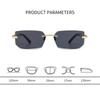 Fashion Rimless Sunglasses for Men Women UV Protection Multi Color Glasses Outdoor Driving Travel Accessories