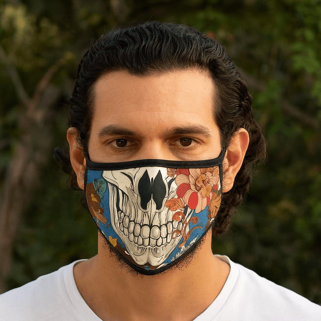 Kids Face Mask Colorful Calavera With Filter