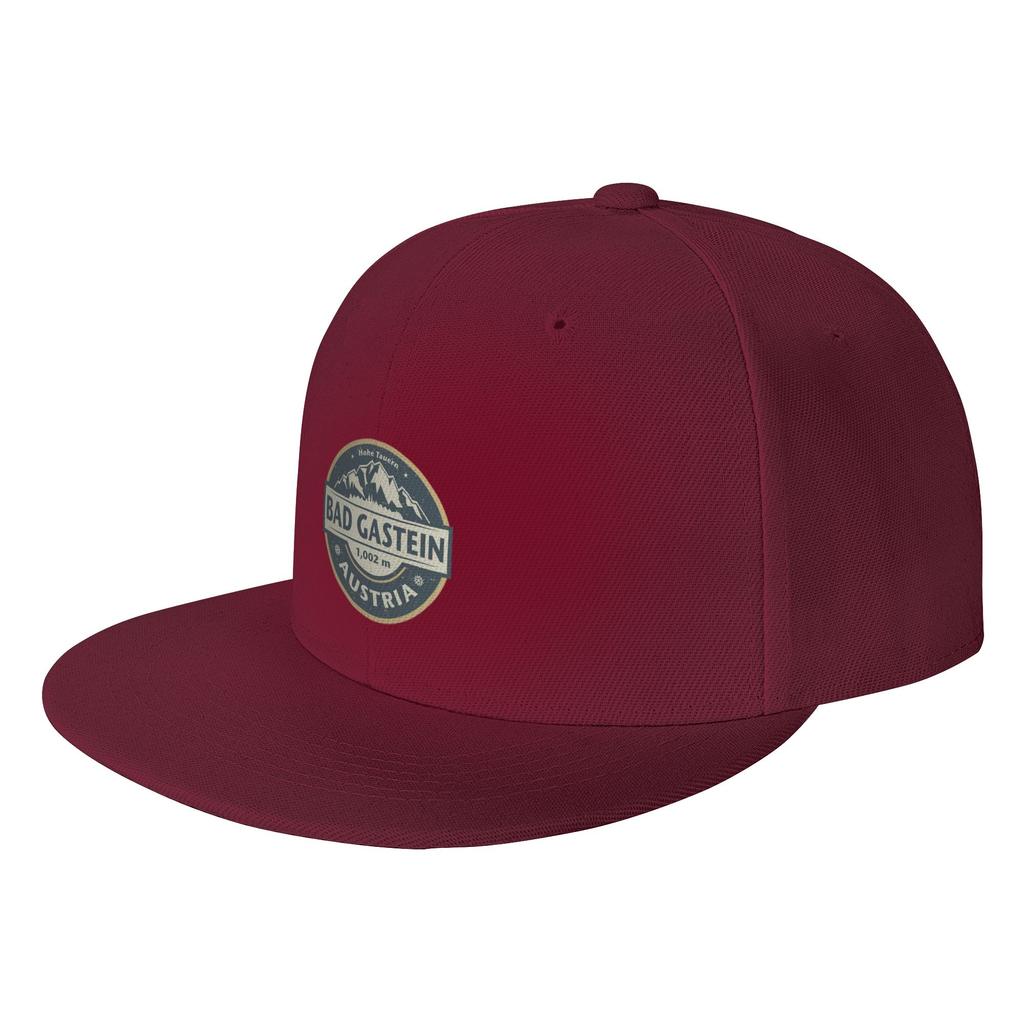 Fashion Bad Gastein Austria Flat Brim Sun Hat Unisex Style Caps