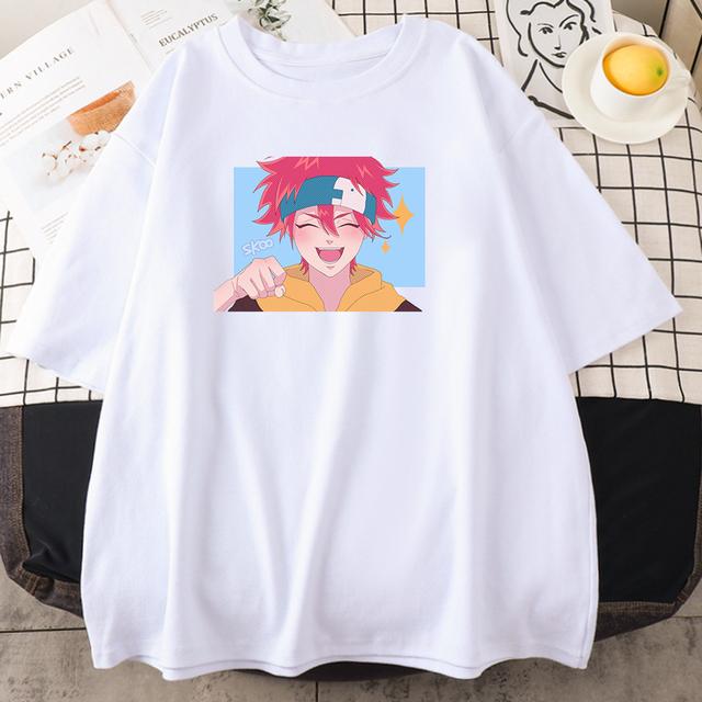 Anime Sk8 Reki Kyan Langa Hasegawa Clothing Women Loose Crewneck T -Shirt Summer Fashion Breathable Casual Loose Unisex T -Shirt