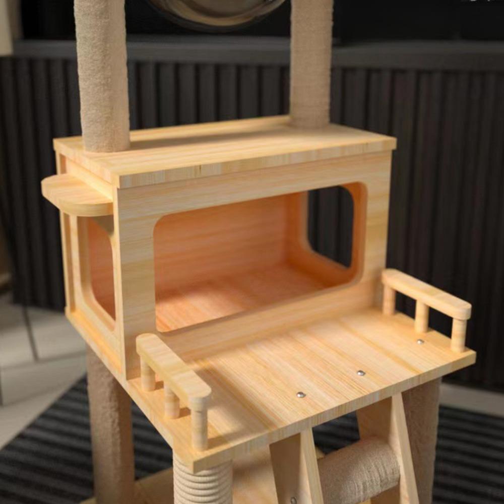 Современная когтеточка, игрушка для лазания и прыжков, роскошная большая космическая капсула, уличная игрушка, кошачье дерево-башня, многоярусный игровой комплекс для лазания кошек