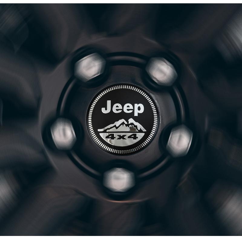 4Pcs 56mm Car Emblem Auto Wheel Center Hub Caps Decal Accessories For Jeep Wrangler Renegade Compass Grand Cherokee Patriot