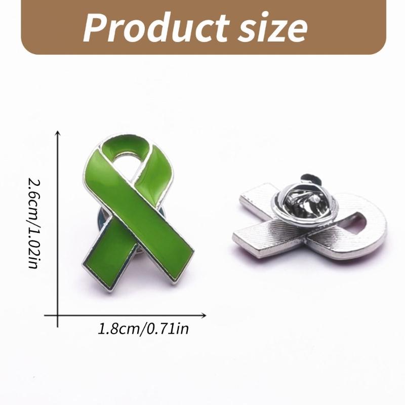 10pcs Women Brooches Ribbon Lapel Pins Breast Cancers Awareness Badge Pin Bowknot Shape Brooch Pin for Women and Girl