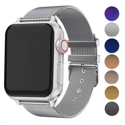 Ремешок для часов Миланский металлический ремешок для Apple Watch Ultra 49 мм 8 7 45 мм 41 мм браслет из нержавеющей стали браслет iwatch 6 5 4 SE 44 мм 40 мм 42 мм