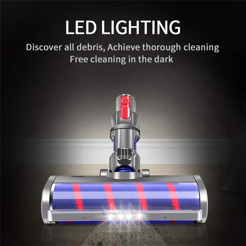 A02V-Floor Brush Head Soft Velvet For Dyson Vacuum Cleaner Accessory Electric Suction Roller Attachment