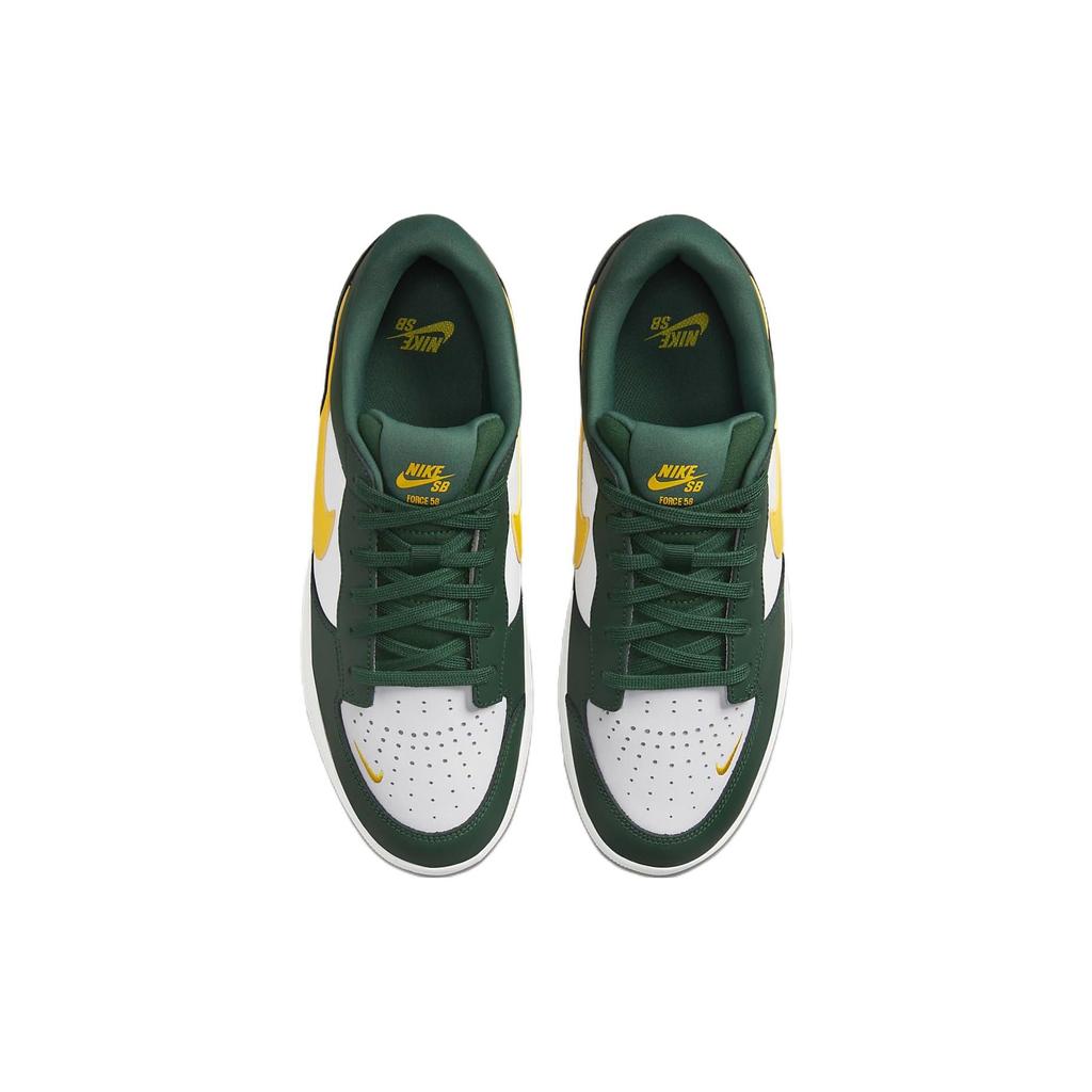 Nike Force 58 SB Premium Gorge Green Tour Yellow Unisex Sneakers White DH7505-300