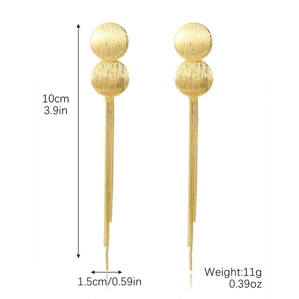 Exquisite Zircon Tassel Earrings: Luxurious, Unique Design for Women