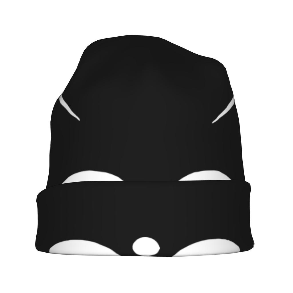2D Flat Printing Cute Black Cat Modern Adult Beanie Designed to with Laid-Back Street Style Or Elevate Easy Outfits with Understated Edge