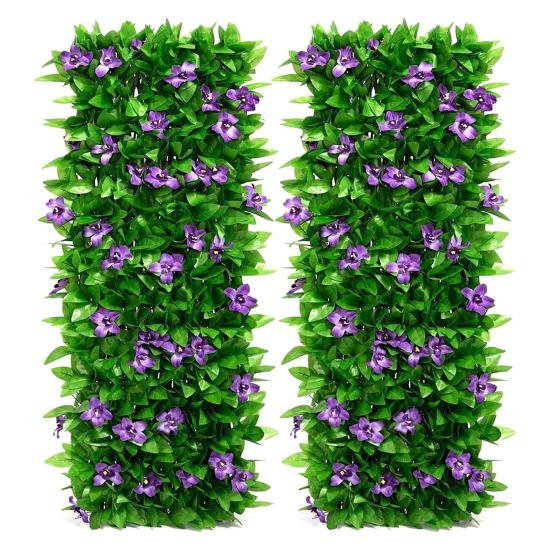 2 шт. искусственные цветы, расширяющиеся садовые панели для цветов, устойчивые к ультрафиолетовому излучению, простая установка своими руками