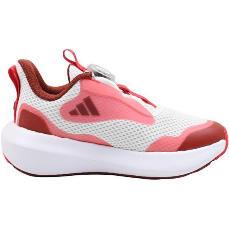 Adidas Fortarun 3.0 Boa Comfortable Non-Slip Durable Low-Top Running Shoes Kids Sneaker White Red JP5803