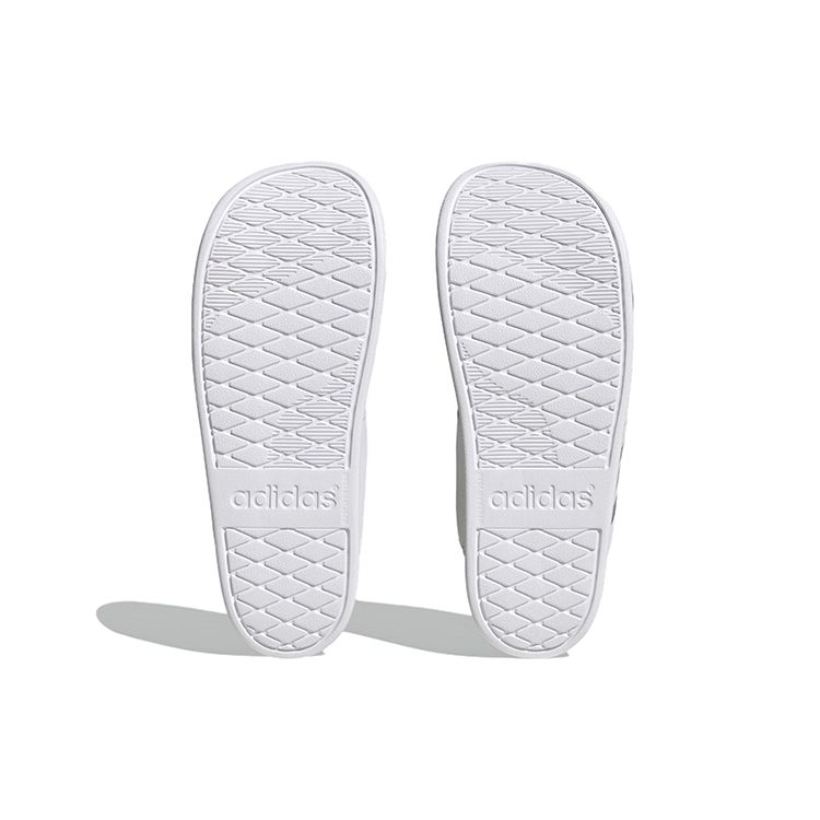 adidas Оригинальные спортивные шлепанцы Adilette Мужская обувь Серый Белый HQ4459