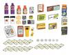 [PACZB] Interactive supermarket store for children set of 48 pieces Z3138