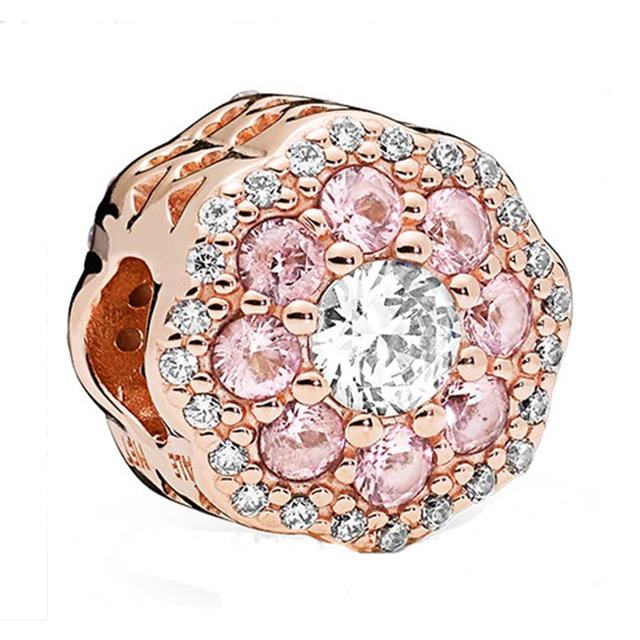 45 типов розового золота Цвет Ловец снов цветы дерево воздушный шар зажим бусины кулон подходят оригинальные модные подвески браслеты DIY ювелирные изделия