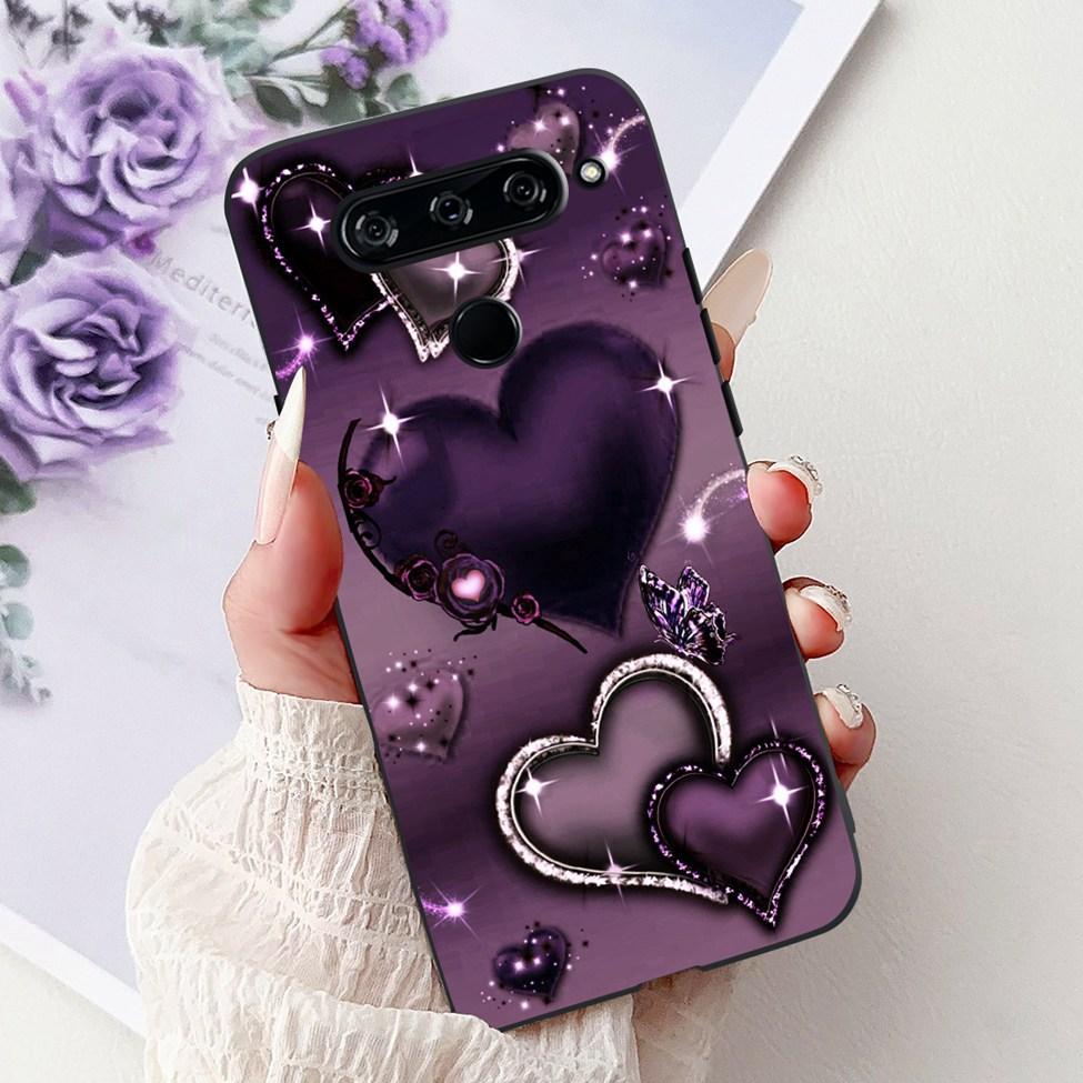 Чехол For LG V40 ThinQ Чехол-крышка Силиконовый Роскошный Модный Милый Кот Крутой Ударопрочный Бампер Корпус Для LG V405 LM-V405 LM-V409N