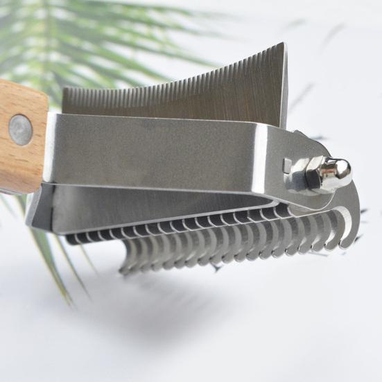 3 в 1 расческа для удаления колтунов и линьки для домашних животных, собак, кошек, расческа для домашних животных с узелками и безопасным нижним граблем для волос, инструмент для ухода за домашними животными