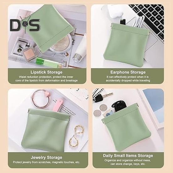 3 шт. Портативная сумка для хранения, легкая застежка-кнопка, органайзер, косметичка, универсальная карманная косметичка