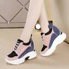 Woman's Autumn Casual Sneakers 2024 Spring and Summer New Style Thick Soled Height Increasing Woman Breathable Sports Shoes