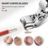 Nail Clippers for Seniors, Clipmaster Pro Toenail Clippers, Ergonomic Angled Head Senior Toenail Clipper Fast